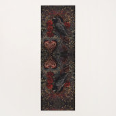 Gothic Heart Dark Beauty Romance Yogamat (Achterkant)