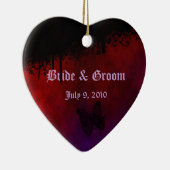 Gothic Heart Keepomwille Wedding Ornament (Rechts)