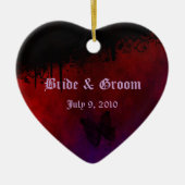 Gothic Heart Keepomwille Wedding Ornament (Voorkant)
