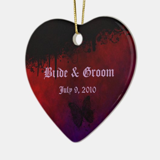 Gothic Heart Keepomwille Wedding Ornament (Links)