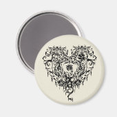  Gothic Heart Magneet (Voorkant / Achterkant)