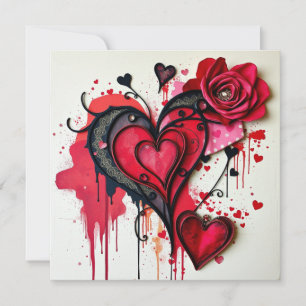 Gothic Heart Note Kaart
