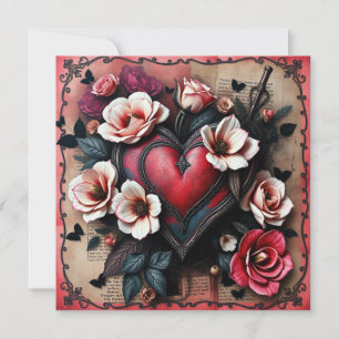 Gothic Heart Note Kaart