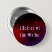 Gothic Heart Ronde Button 7,6 Cm (Voorkant /achterkant)