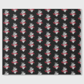 Gothic Heart Valentijnsdag Cadeaupapier (Vlak)