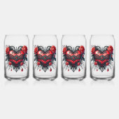 Gothic Heart Valentine Glasses (Dos)
