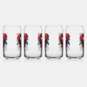 Gothic Heart Valentine Glasses (Gauche)