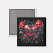 Gothic Heart Valentine Magnet (Recto/Verso)