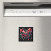 Gothic Heart Valentine Magnet (In Situ (Lave-vaisselle))