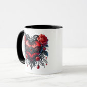 Gothic Heart Valentine Mug (Devant gauche)