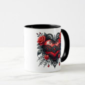 Gothic Heart Valentine Mug (Devant droit)