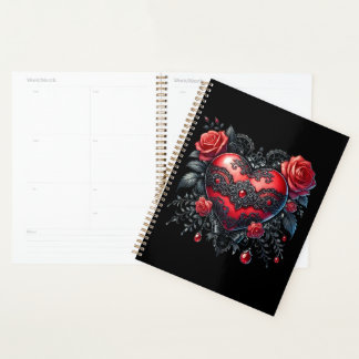 Gothic Heart Valentine Planner