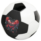 Gothic Heart Valentine Soccer Ball (3/4)