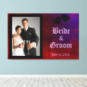 Gothic Heart Wedding Keepomwille Canvas Afdruk (Insitu (Houten vloer))