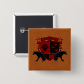 Gothic Heraldry Dracula Coat of Arms Button Flair (Voorkant /achterkant)