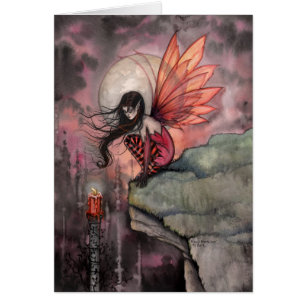 Gothic Herfst Elfen Kunstkaart door Molly Harrison