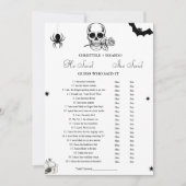 Gothic Hij zei dat ze Vrijgezellenfeest spelkaart Aankondiging (Voorkant)