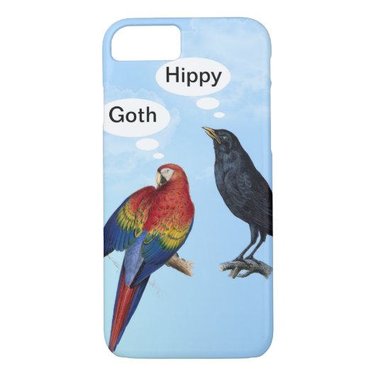 Gothic Hippy Funny iPhone 7 hoesje (Achterkant)
