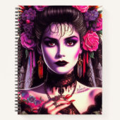 Gothic Hispanic Woman Notitieboek (Voorkant)
