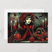 Gothic Holiday Greetings Briefkaart (Voorkant / Achterkant)