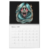 Gothic Horror Dark Fantasy kunstwezens Kalender (Feb 2027)
