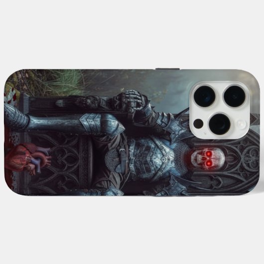 Gothic Horror iPhone 15 Pro Max Case (Achterkant (horizontaal))