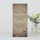 Gothic House Wedding Programme Programma (Staand voorkant)