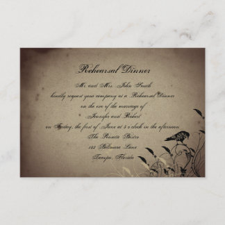 Gothic House Wedding Rehearsal Dinner Kaart