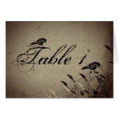 gothic House Wedding Table Number (Voorkant Horizontaal)