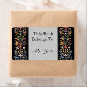 Gothic Illuminated Manuscript Art Custom Bookplate Etiket (Insitu)