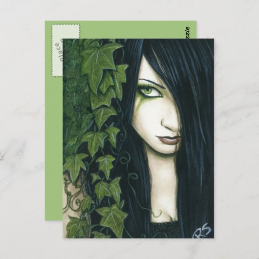 Gothic Ivy Fantasy Briefkaart (Voorkant / Achterkant)