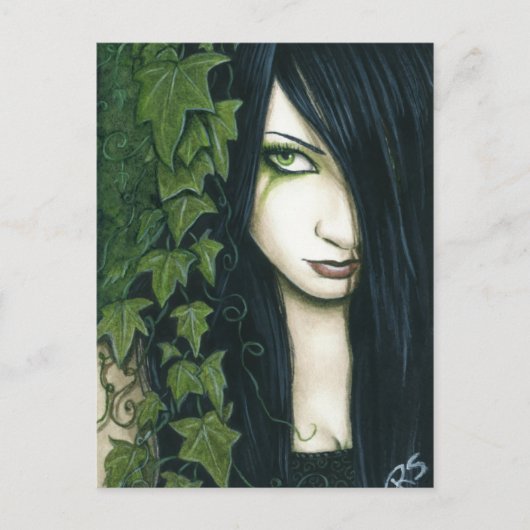 Gothic Ivy Fantasy Briefkaart (Voorkant)