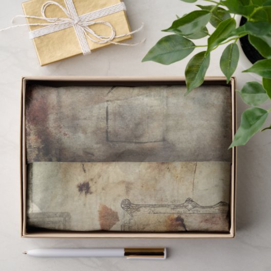 Gothic Junk Journal Serie Ontwerp 18 Tissuepapier (Geschenk)