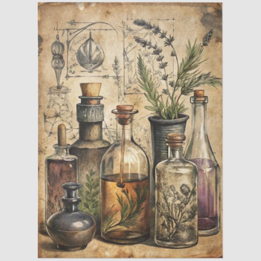 Gothic Junk Journal Series Design 22 Tissuepapier (Voorkant)