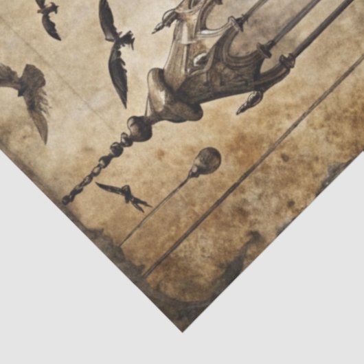 Gothic Junk Journal Series Design 2 Tissuepapier (Detail)