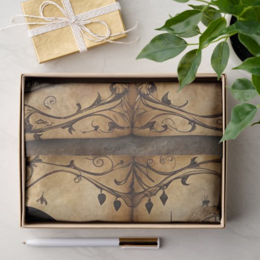 Gothic Junk Journal Series Ontwerp 11 Tissuepapier (Geschenk)