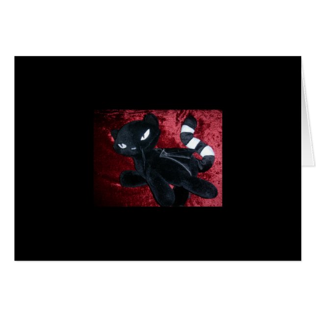 Gothic Kat Card (Voorkant Horizontaal)