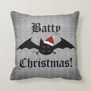 Gothic Kerstbat decorative Kussen