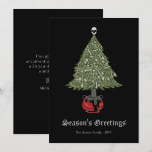 Gothic kerstboom Black Feestdagenkaart