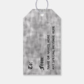 Gothic kerstboom cadeaulabel (Achterkant)