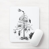 Gothic kerstboom muismat (Met muis)