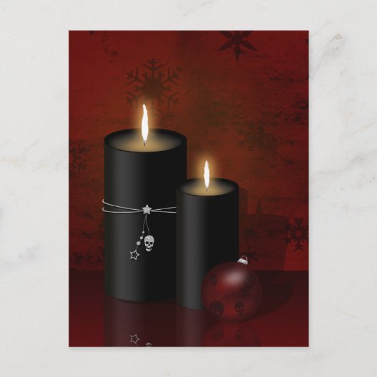 Gothic Kerstkaarles Ornament Holiday Briefkaart (Voorkant)