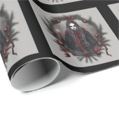 Gothic Kerstmis Cadeaupapier (Rol Hoek)