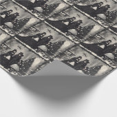 Gothic Kerstmis Cadeaupapier (Hoek)