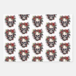 Gothic Kerstmis Inpakpapier Vel