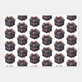 Gothic Kerstmis Inpakpapier Vel (Voorkant 2)