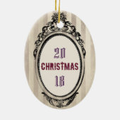 Gothic Kerstmis Keramisch Ornament (Achterkant)