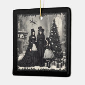 Gothic Kerstmis Keramisch Ornament (Links)