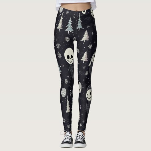 Gothic Kerstmis Leggings (Voorkant)