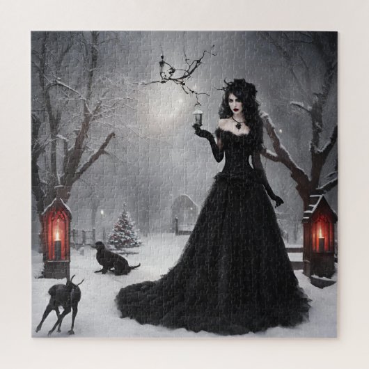 Gothic Kerstmis Legpuzzel (Verticaal)